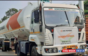 AG&P Pratham Oxygen Express, the first of two 32-tonne Liquid Medical Oxygen -thisweekindia