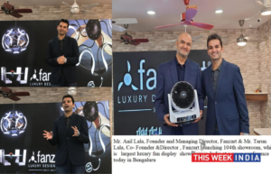 Luxury fan brand Fanzart launches Indias largest fan display showroom in Bengaluru - thisweekindia