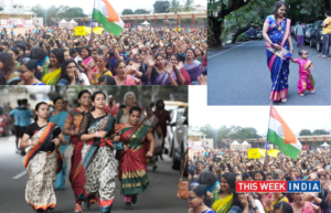 Taneira Saree Run witness thousands of saree clad women - thisweekindia
