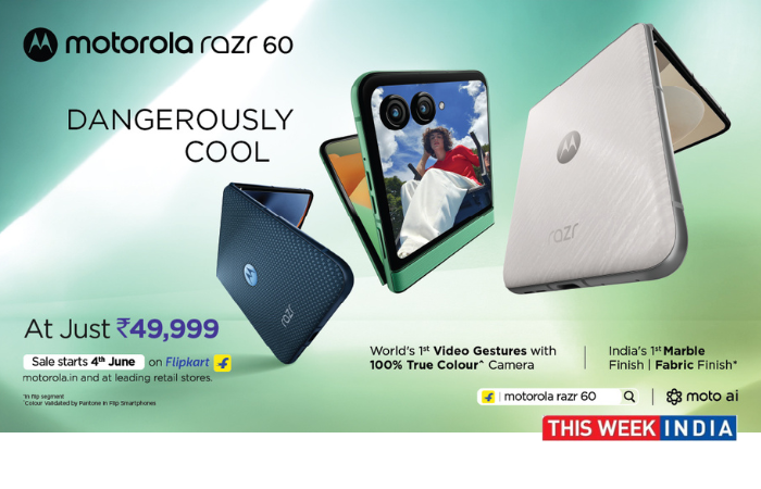 Motorola Razr 60 World's First Flip with Gesture Video - thisweekindia
