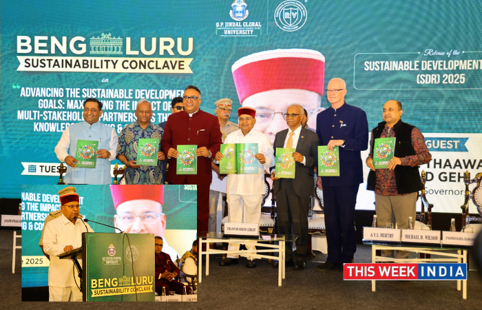 Karnataka Governor Unveils JGUs 2025 Sustainability Report - thisweekindia