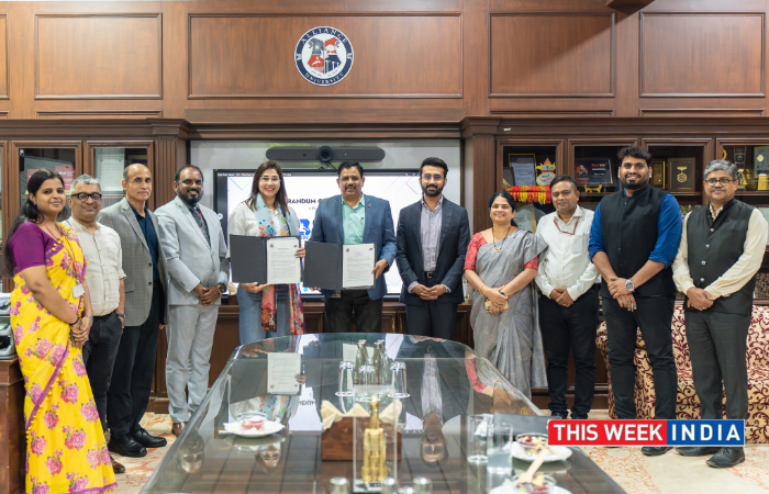 Alliance University Signs MoU with Anju Bobby - thisweekindia