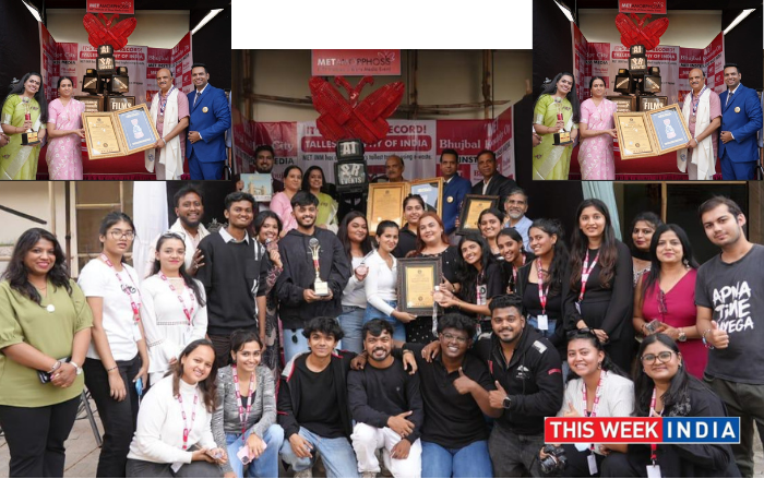 MET IMM Students Achieve World Record with 9.5-Foot E-Waste Trophy - thisweekindia