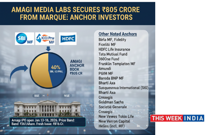 SBI, ICICI Pru, and HDFC Mutual Funds Lead Amagi’s ₹805 Cr Anchor Round - thisweekindia