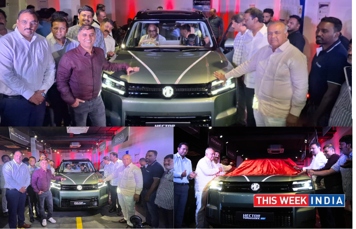 JSW MG Motor Debuts Hector Tomahawk EV and PHEV in Bengaluru - thisweekindia